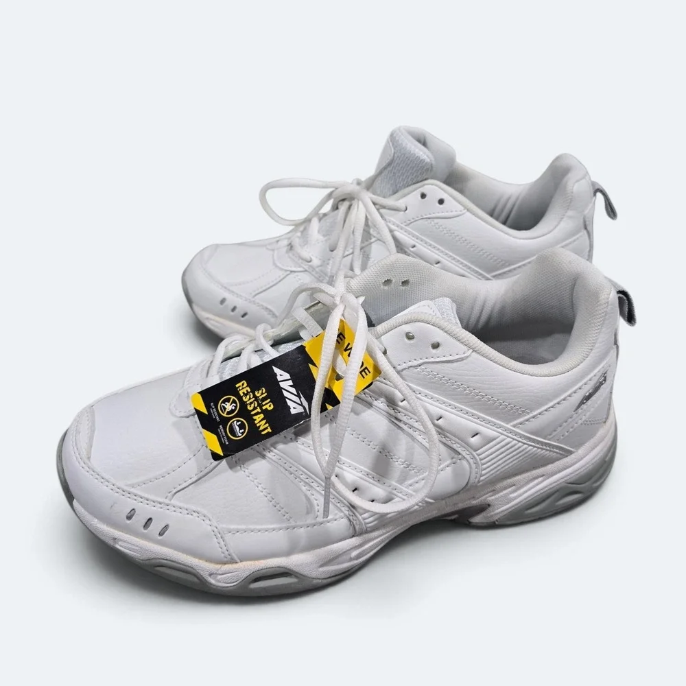 Avia Avi-Union II Mens Size 9X Extra Wide White Slip Resistant Service Shoes